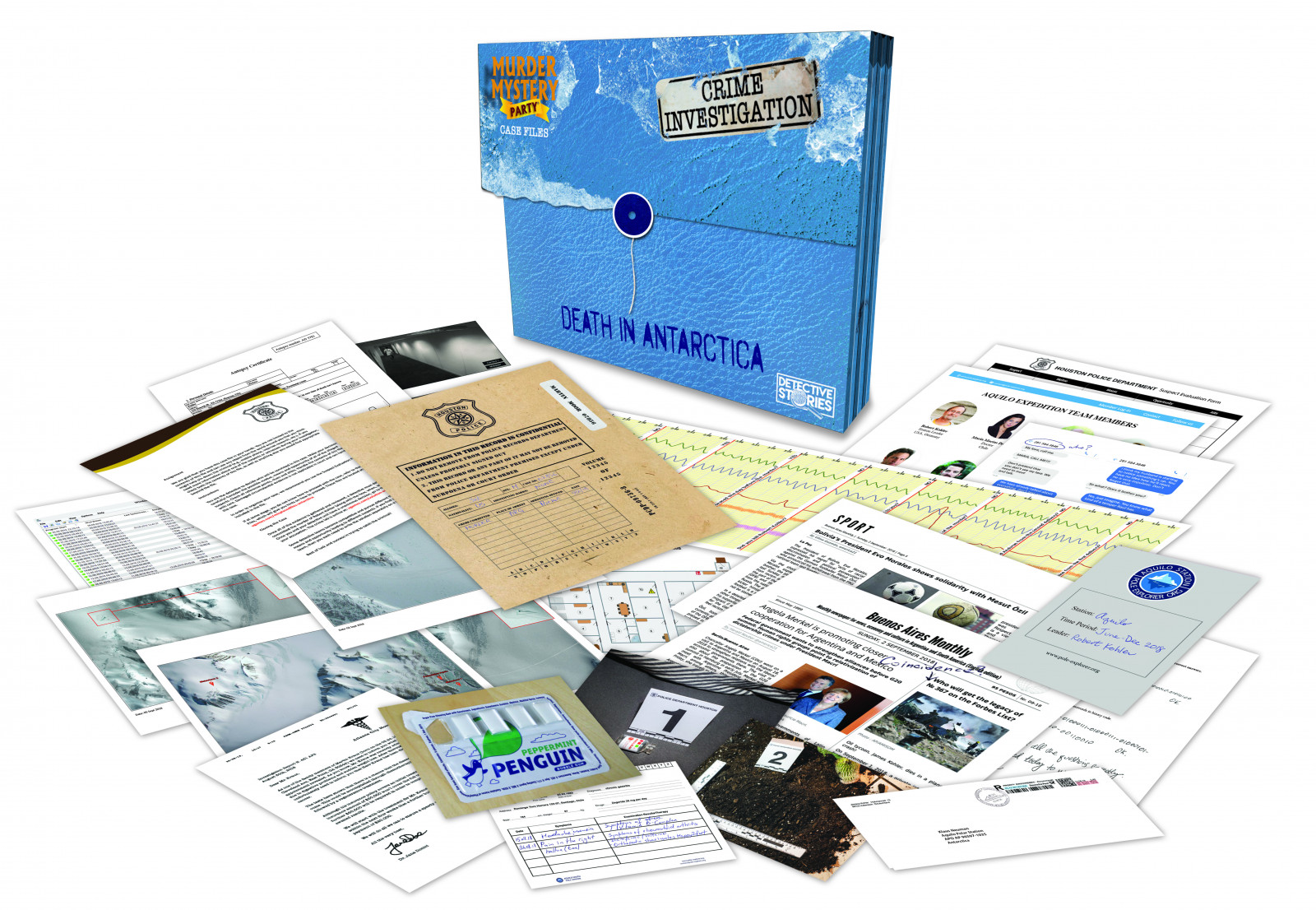 Murder Mystery Party Case Files : Death in Antartica